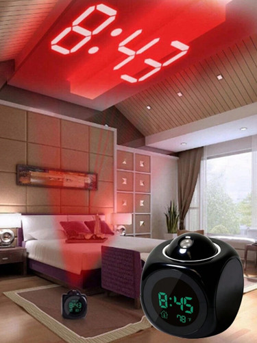 Digital projection alarm clock - digital,