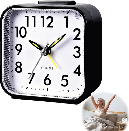 Quartz alarm clock - alarm, with
